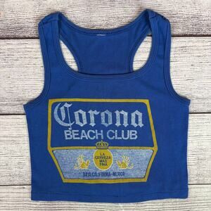 Vintage 1980s Corona Beach Club Crop Tank Top